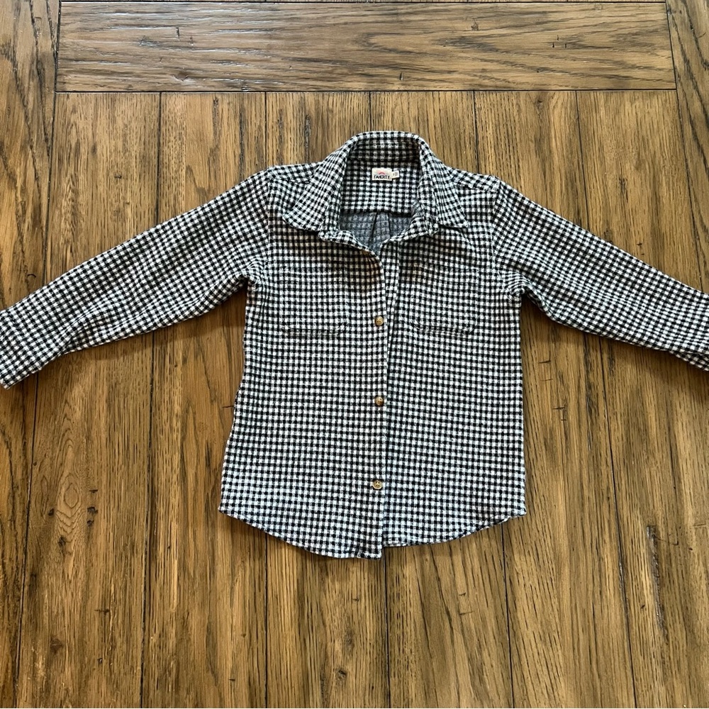 Faherty Boys' Legend Stretch Knit Button Down Sweater Shirt, like new!